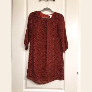 H&M Geometric 3/4 Sleeve Sheath Dress